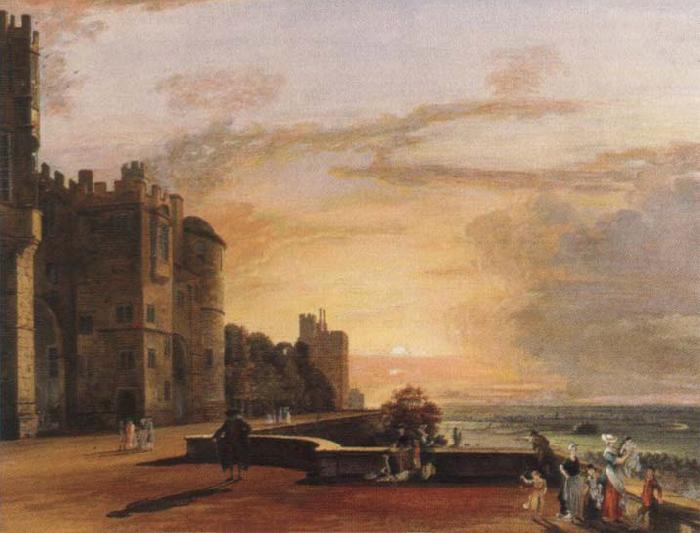 Paul Sandby Munn windsor castle,north terrace oil painting image